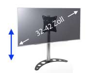 CMB-EASY Medium 32-40 Zoll Edelstahl TV-Tischhalterung