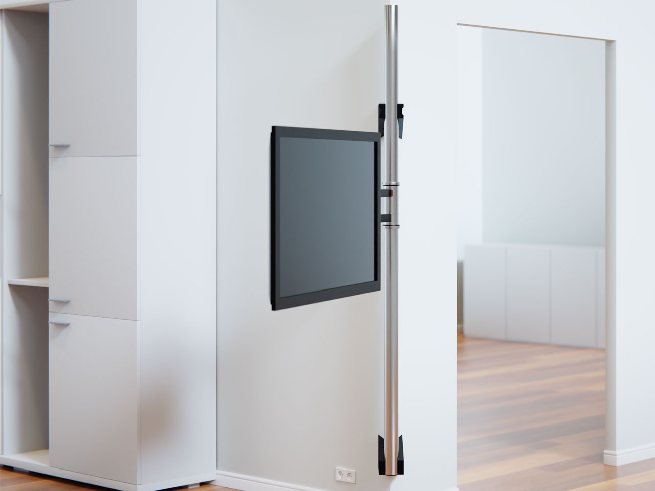 Multifunktional schwenkbar neigbar TV Wandhalterung - Eckmontage