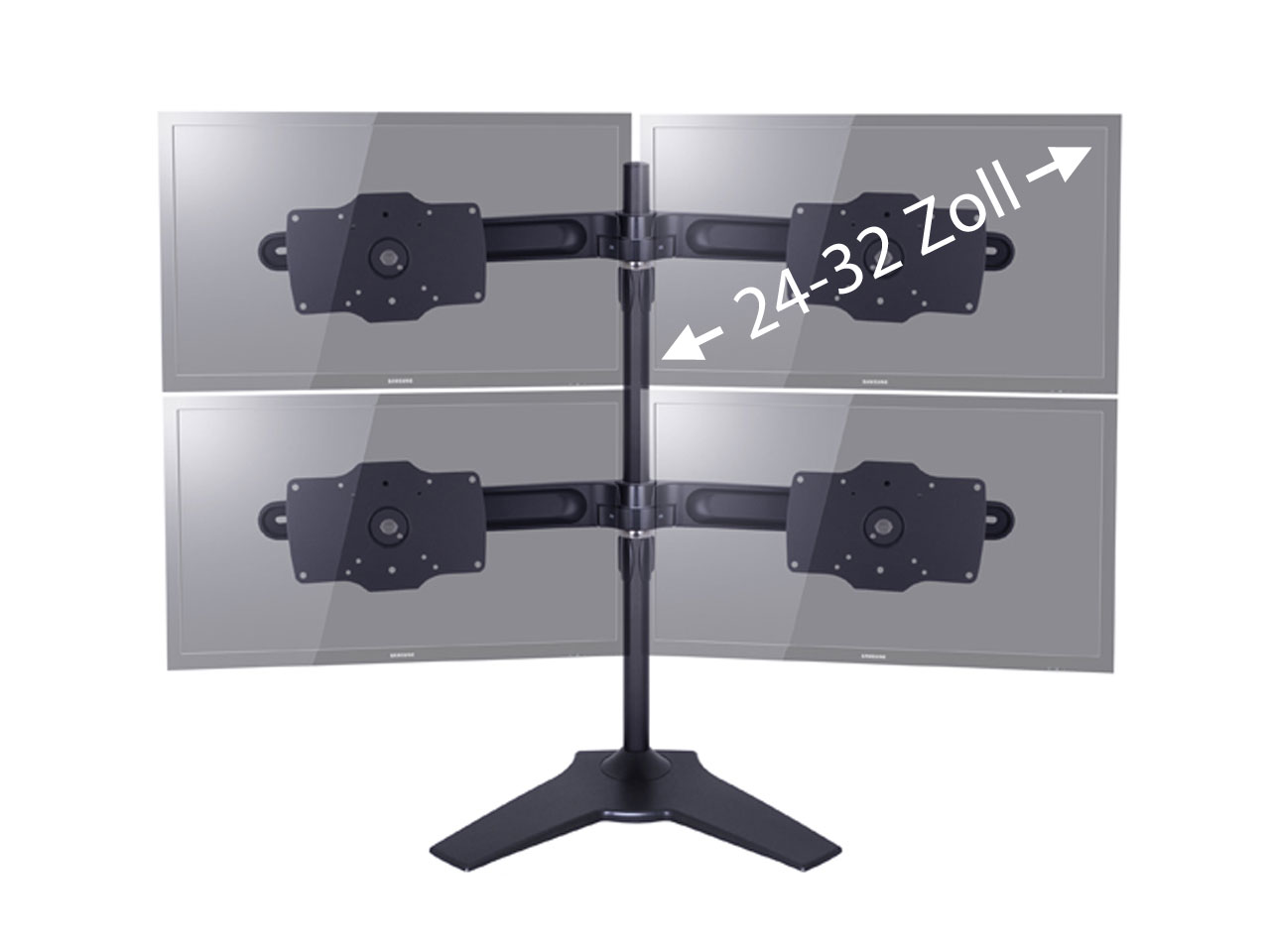 Tischhalterung für 4 Monitore von 24 bis 32 Zoll günstig kaufen