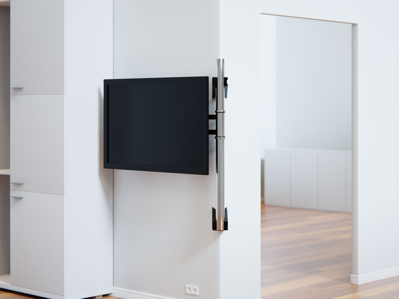 Multifunktional schwenkbar neigbar TV Wandhalterung - Eckmontage